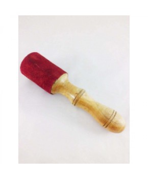 Udarjalka za tibetansko posodo lesena/usnje - velika