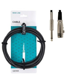 Gewa mikrofonski kabel Basic Line 3m 190.060