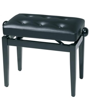 Piano STOL Gewa črn mat â€“ črn sedež prešit um.usnje 130.300